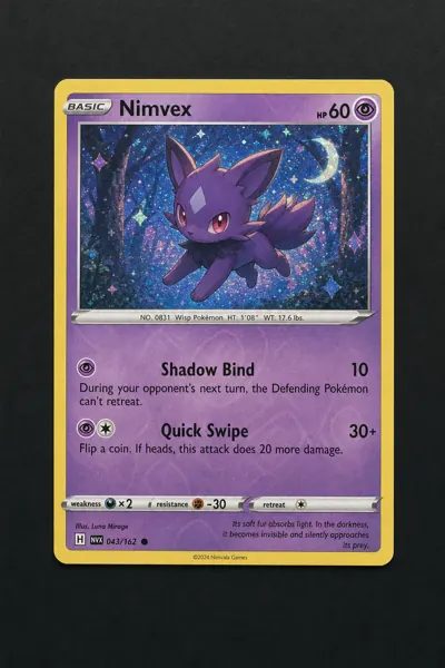 Good example: tack-sharp card photo with fine detail